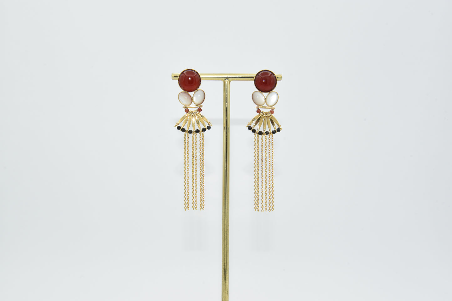 Boucles d'oreilles Agata Cornaline