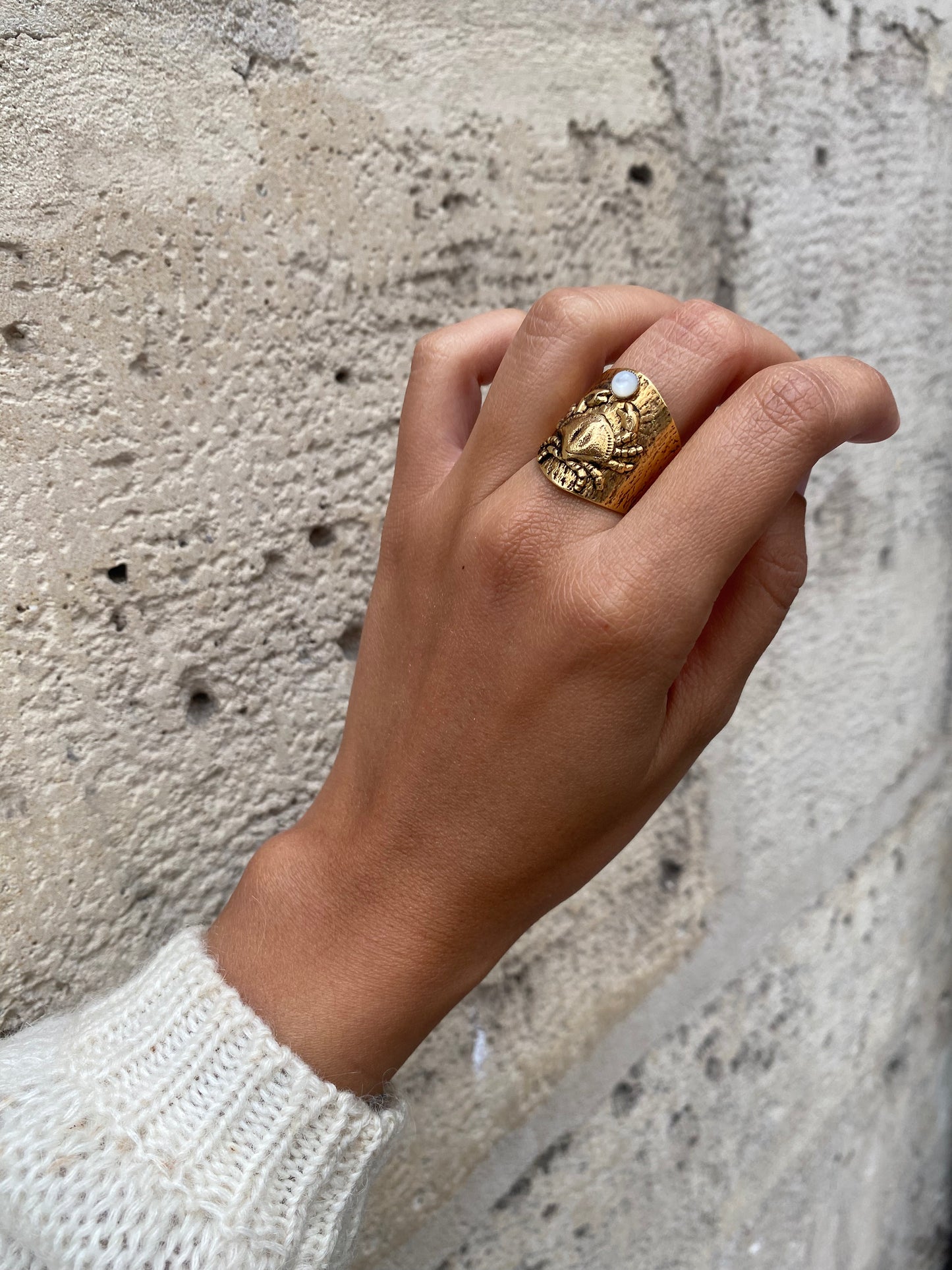 Bague crabe