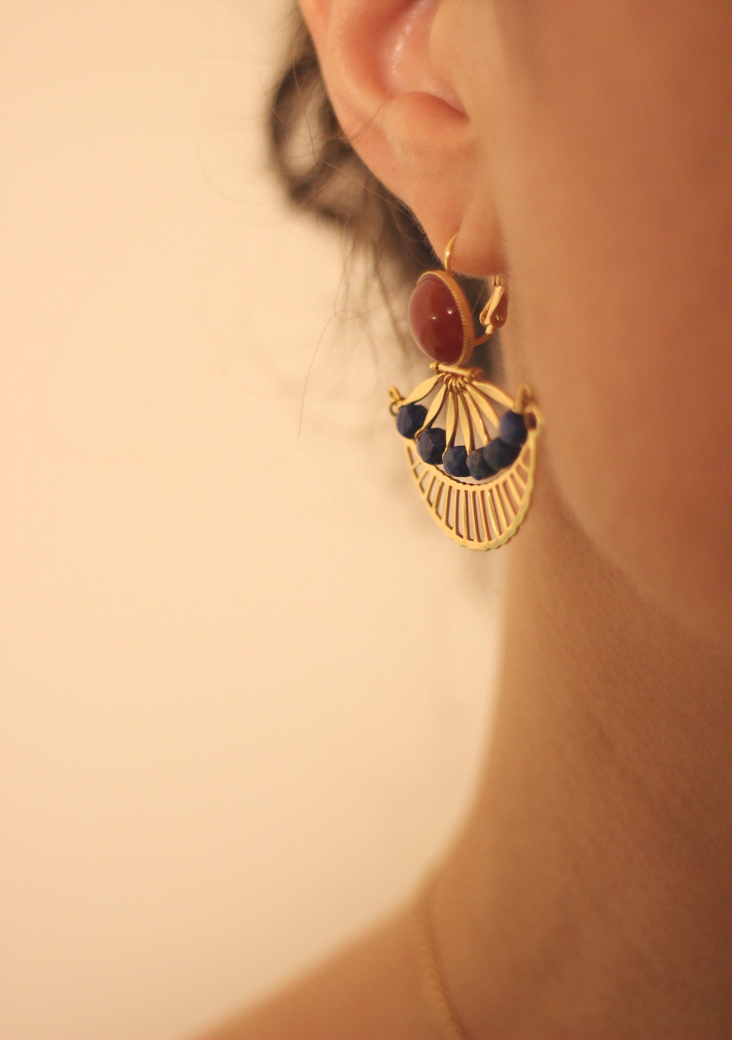 Boucles d'oreille Ginkgo