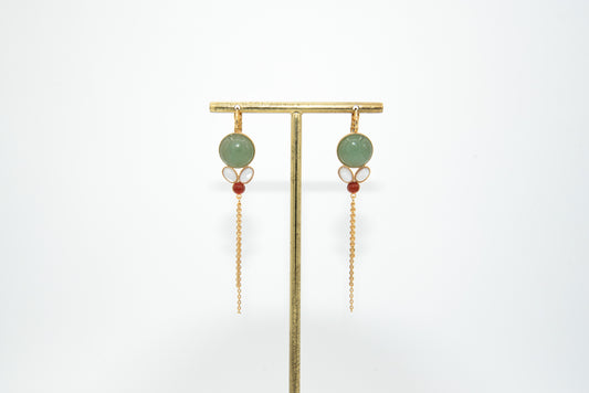 Nouvelles boucles d'oreilles Amélies aventurine
