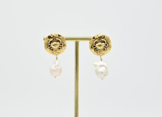 Boucles d'oreilles Crabe