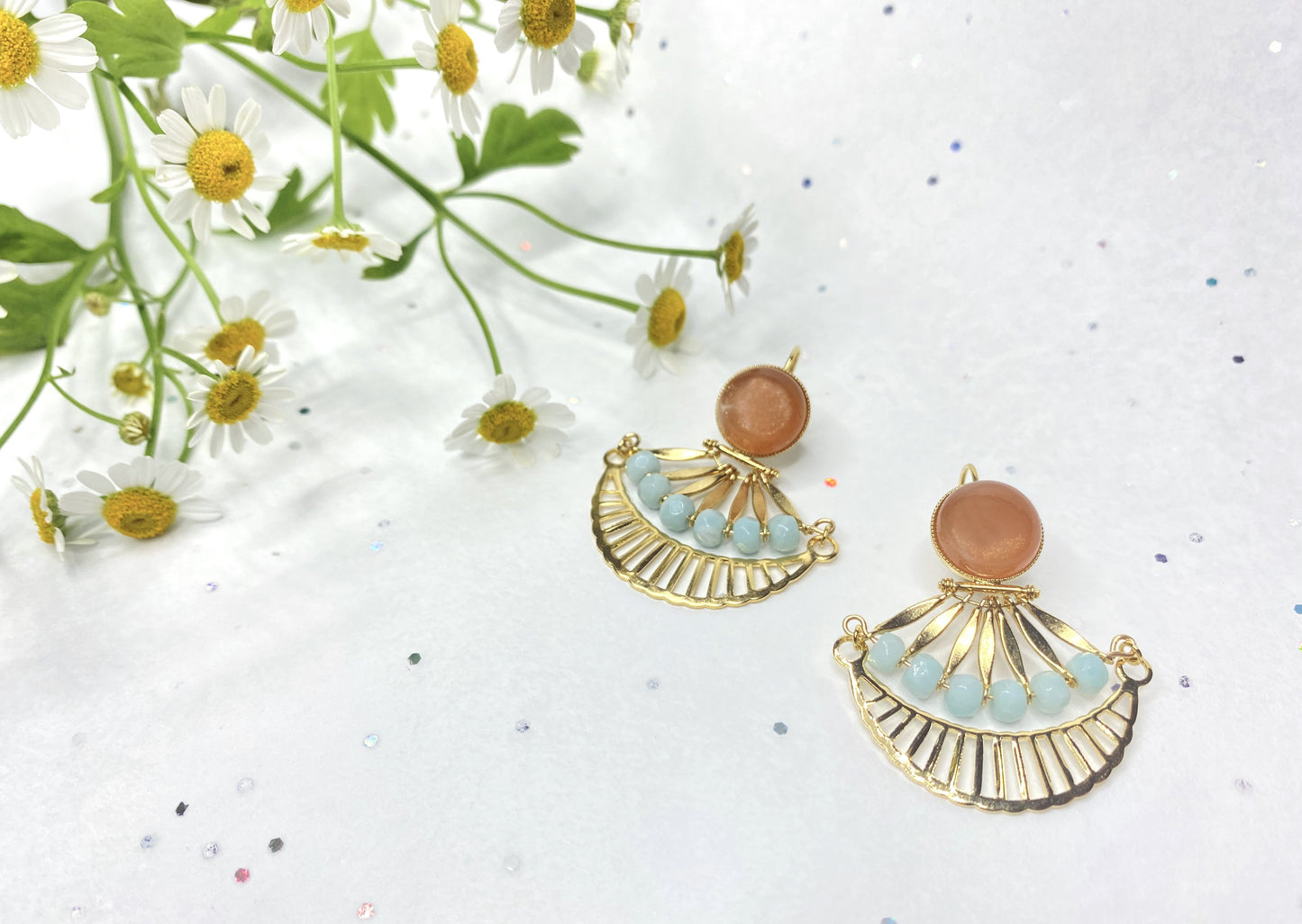 Summer Gingko earrings