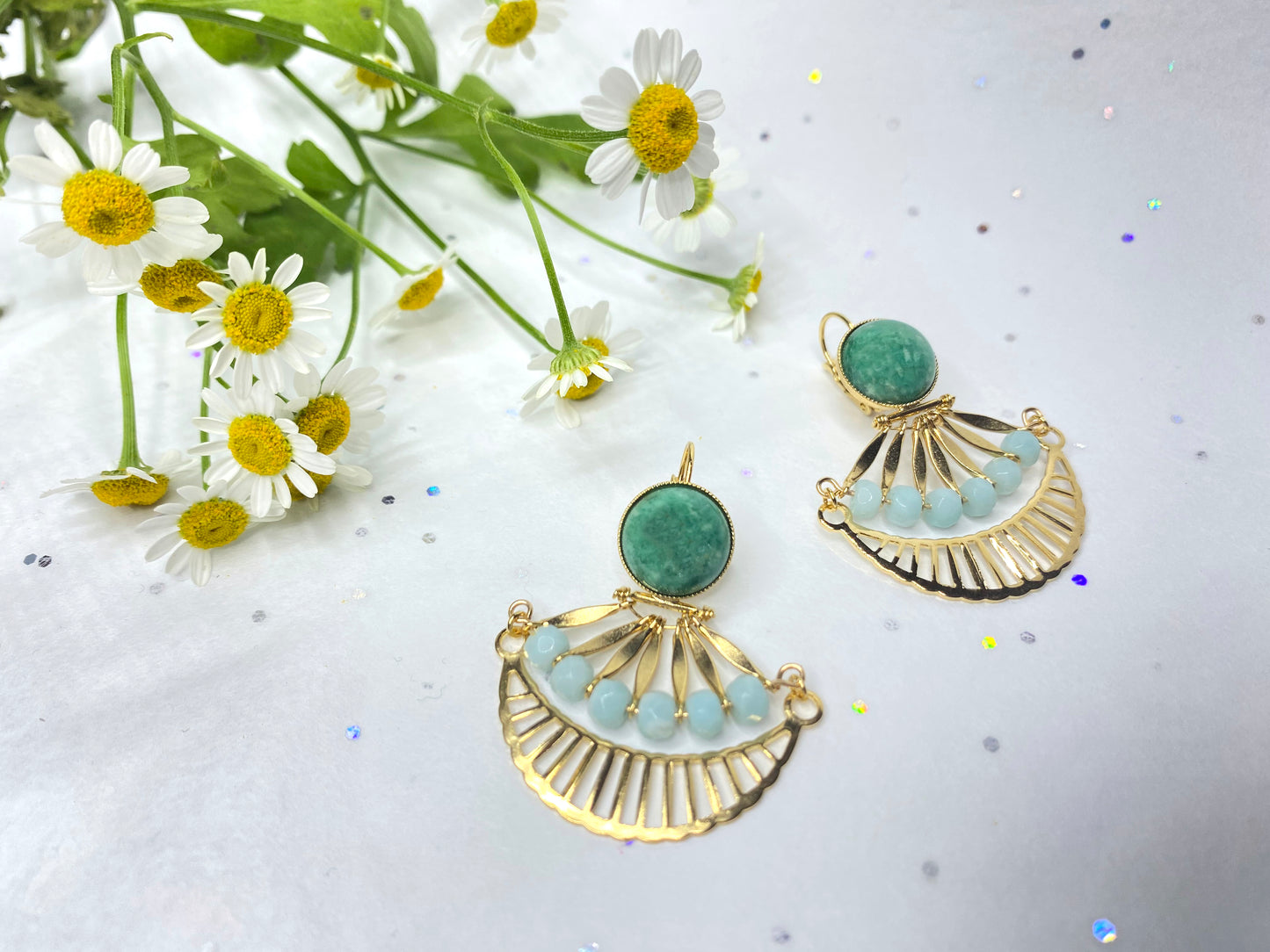 Summer Gingko earrings